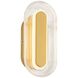 Wry Plexus 1 Light 5.88 inch Satin Brushed Gold Outdoor Wall Light