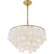 Selene 4 Light 20 inch Brass Pendant Ceiling Light