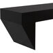 Leeroy 66 X 18 inch Matte Black Coffee Table/Bench