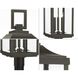 Gibbes Street 3 Light 27 inch Antique Bronze Outdoor Post Lantern, Design Series