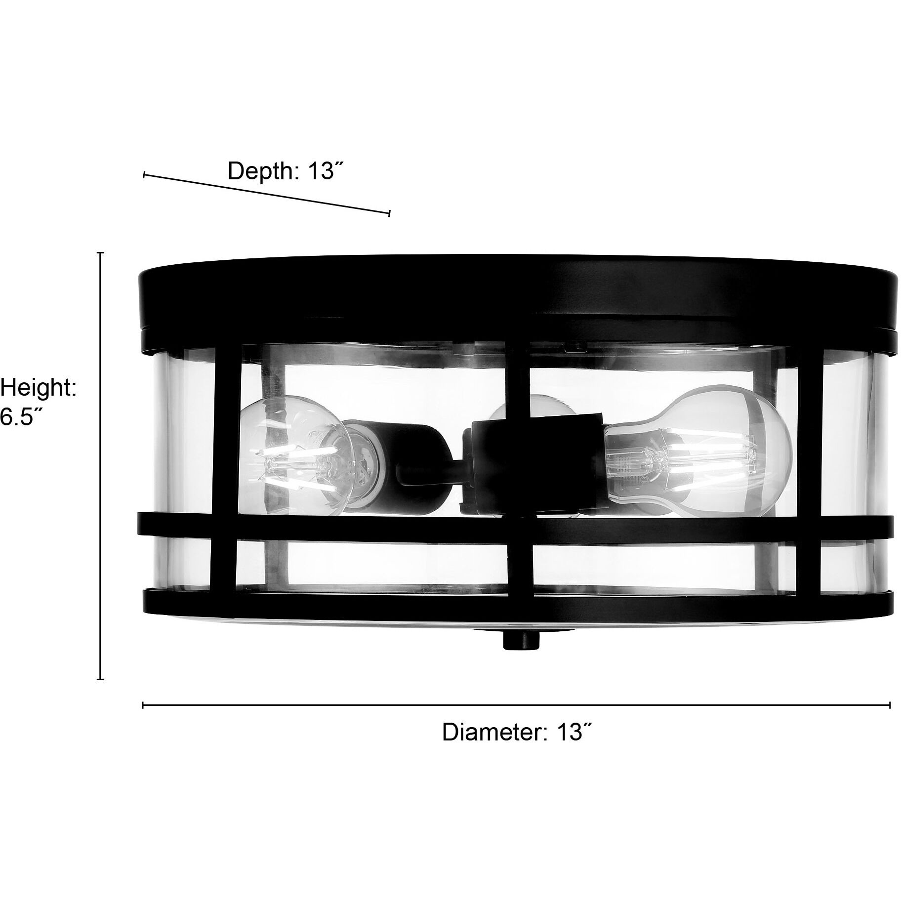 Lunden 3 Light 13 inch Modern Gold Flush Mount Ceiling Light