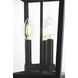 Cayman 3 Light 9.5 inch Black Outdoor Pendant
