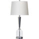 Cameron 32 inch 60.00 watt Clear and Silver Table Lamp Portable Light