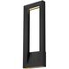 Paletto LED 28 inch Sand Black Outdoor Wall Sconce