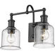 Bryant 2 Light 16 inch Matte Black Vanity Wall Light