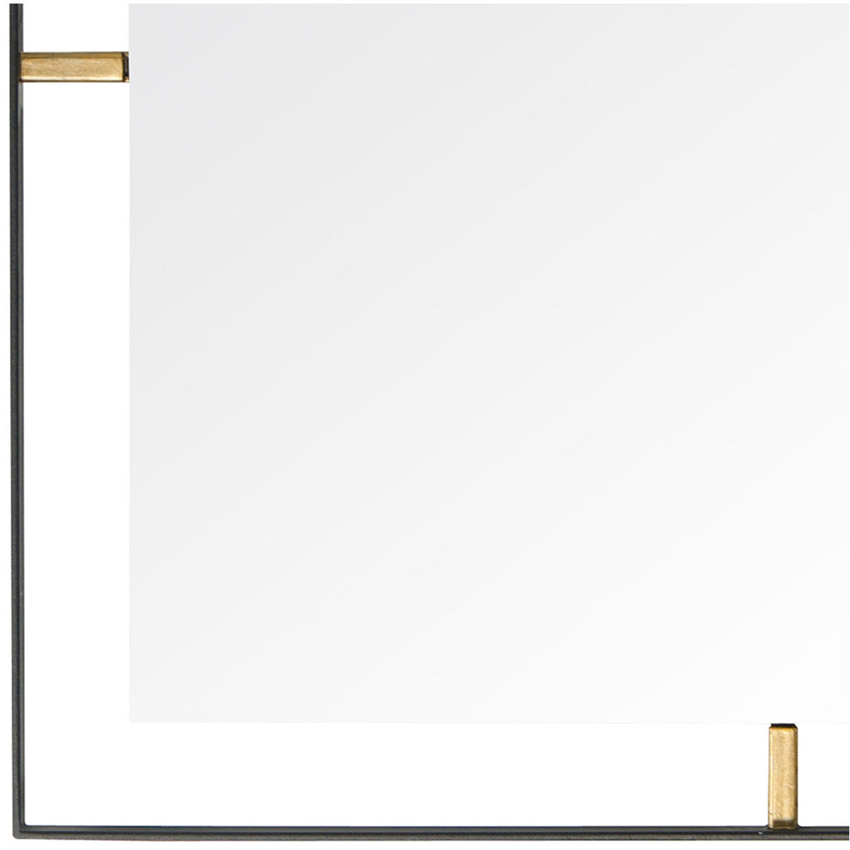 Framed 20 X 20 inch Matte Black Wall Mirror