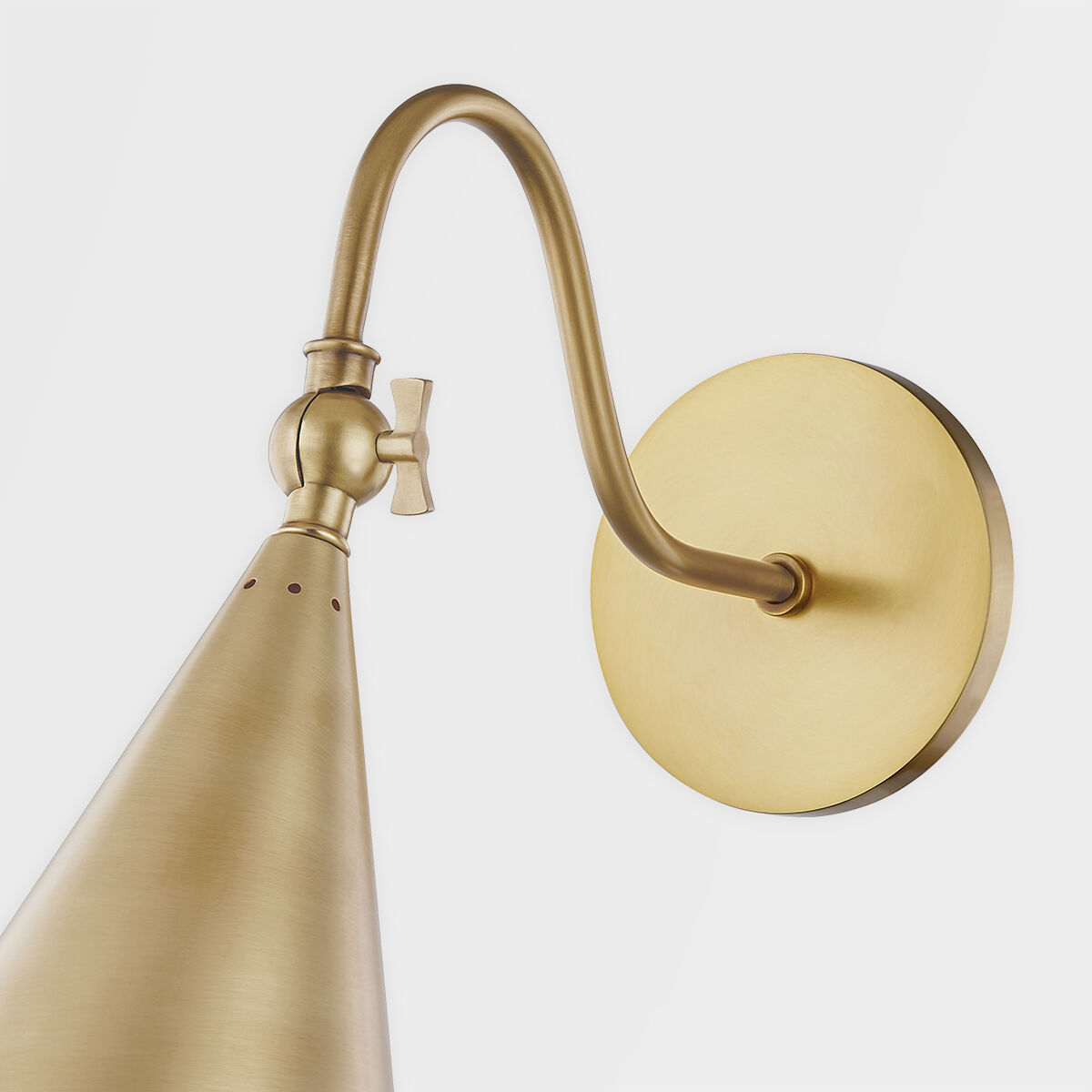 Lupe 1 Light 6 inch Aged Brass Wall Sconce Wall Light 