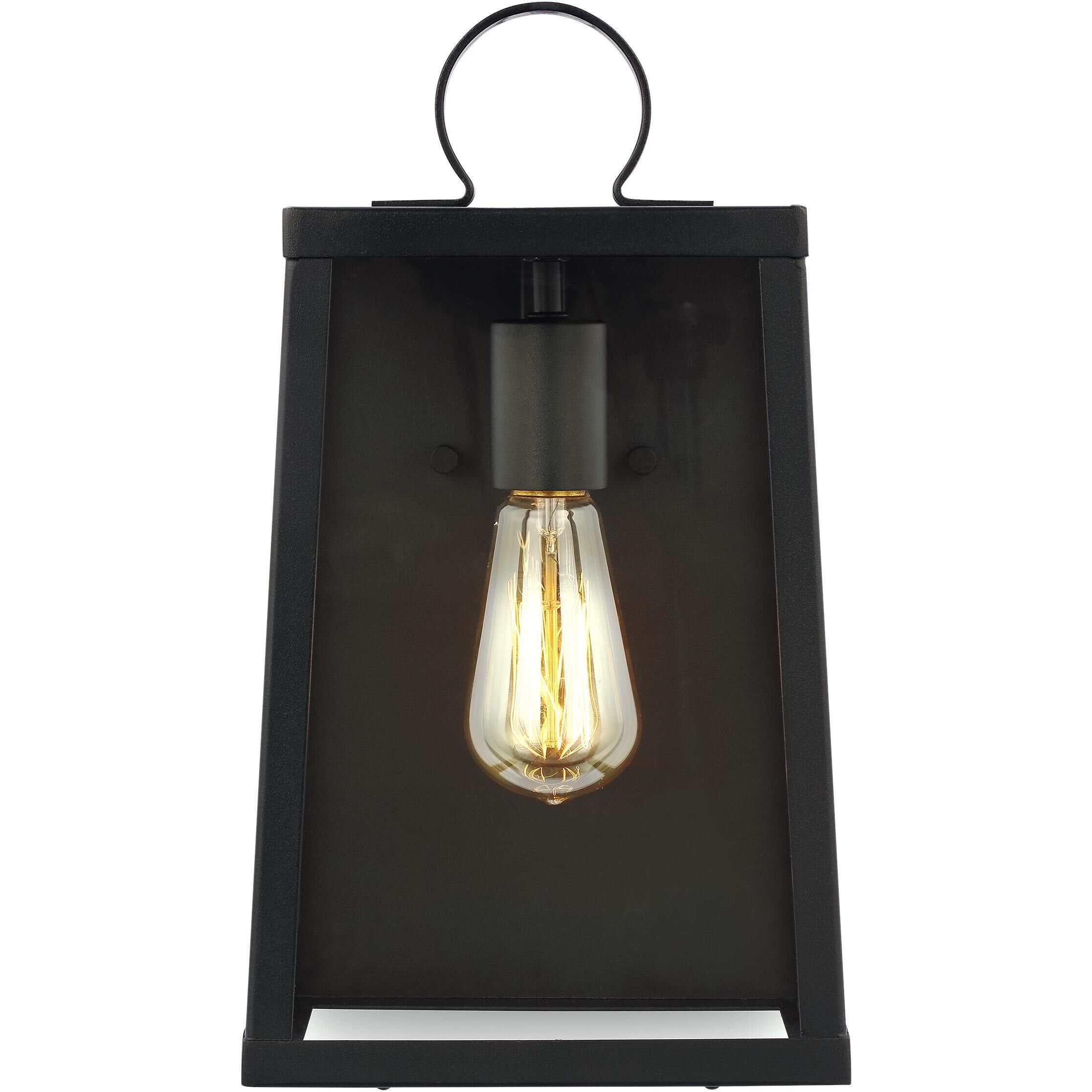 Marinus 1 Light Black Outdoor Wall Lantern