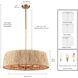 Cabana 6 Light 26 inch Lacquered Gold Pendant Ceiling Light