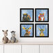 Animals 9 X 9 inch Non-Glass Framed Art, Propac