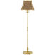 Deauville 55 inch 75 watt Natural and Polished Brass Floor Lamp Portable Light, Suzanne Duin Collection