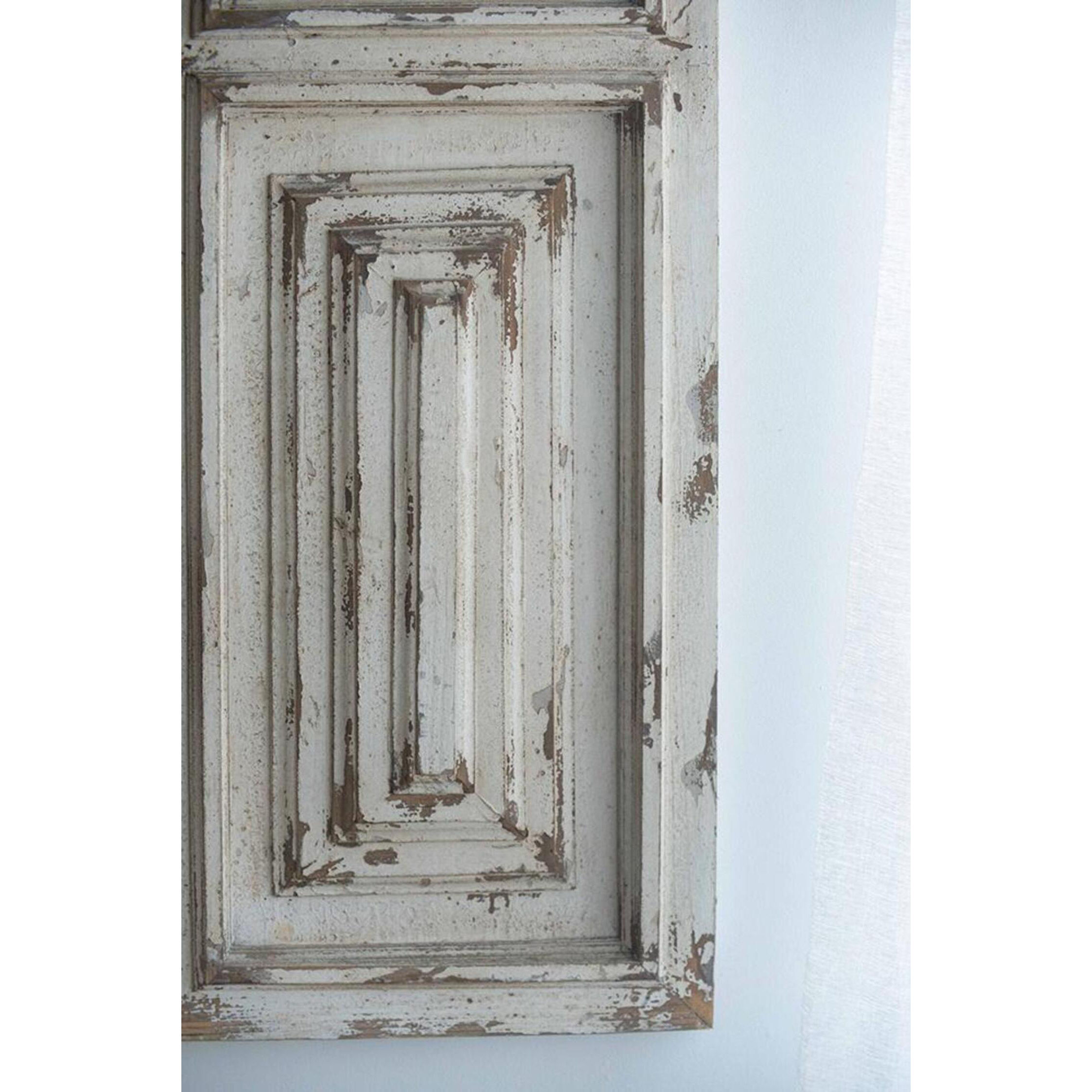 Chalet Distressed White Wall Décor