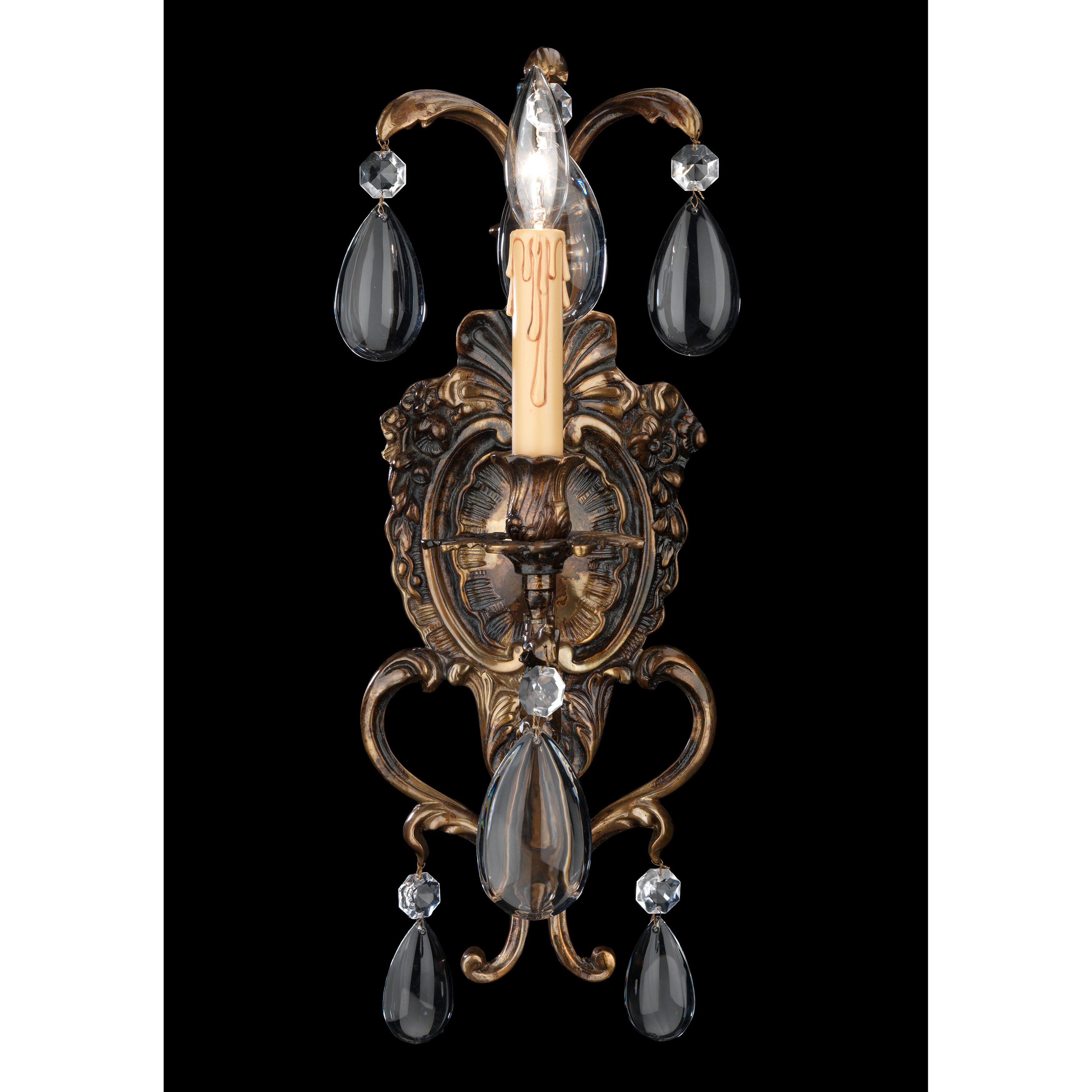 Metropolitan Collection Wall Sconce Wall Light in Oxidated Brass