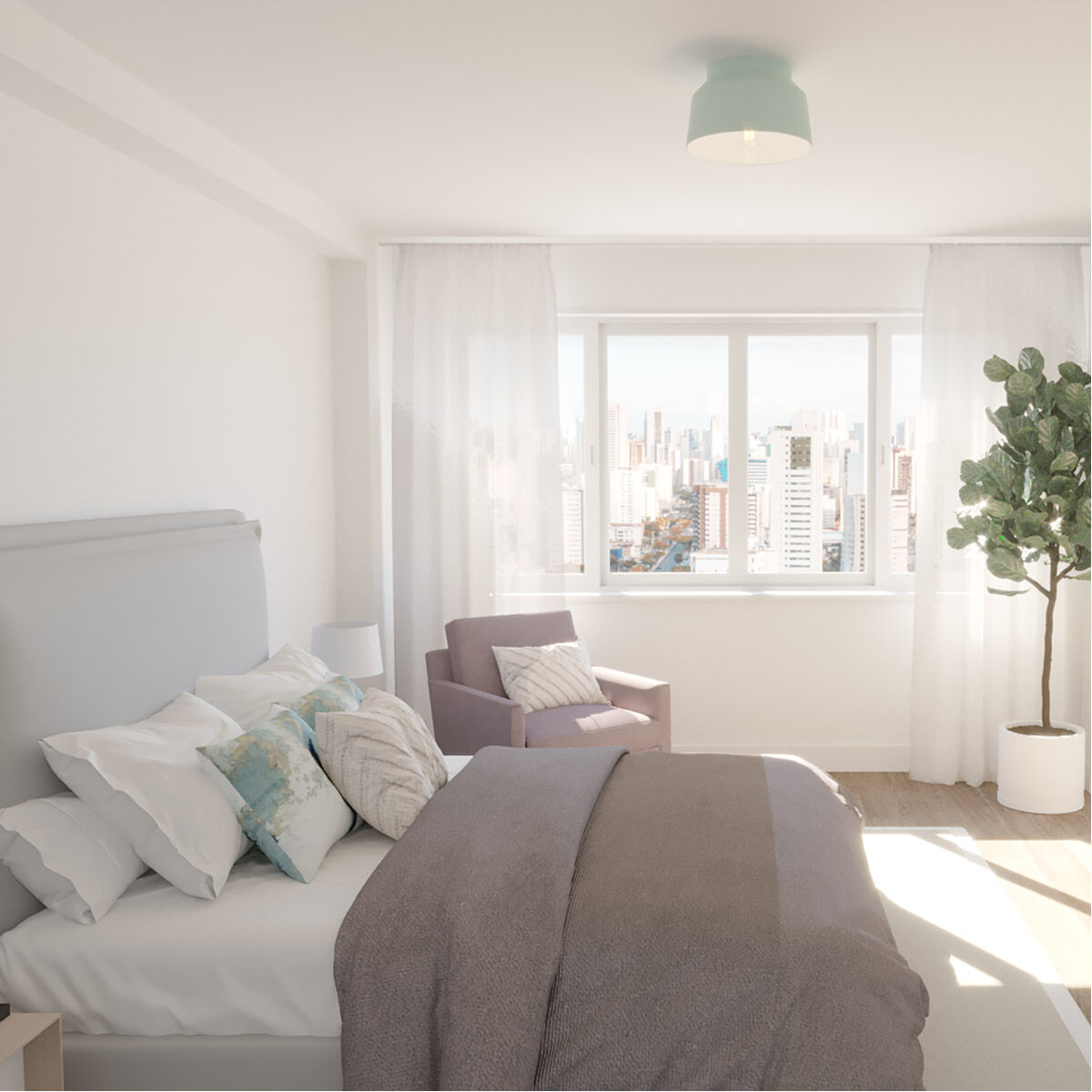 Cranbrook 1 Light 12 inch Mint Flush Mount Ceiling Light