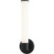 Steveston LED 4.38 inch Matte Black Bath Vanity Light Wall Light