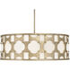 Carter 6 Light 28.5 inch Burnished Gold Indoor Chandelier Ceiling Light