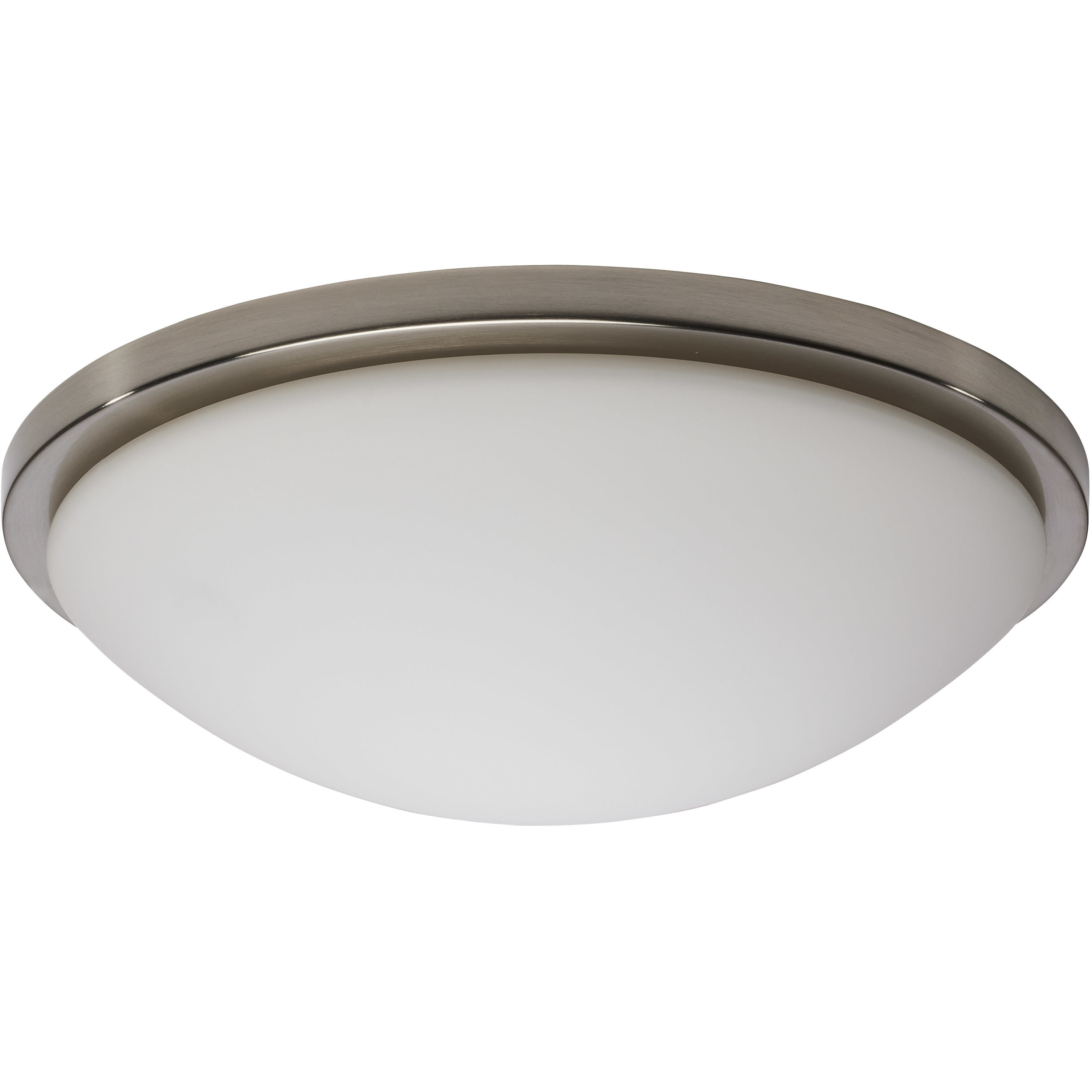 Button LED 17 inch Brushed Nickel LED Flush Mount Ceiling Light