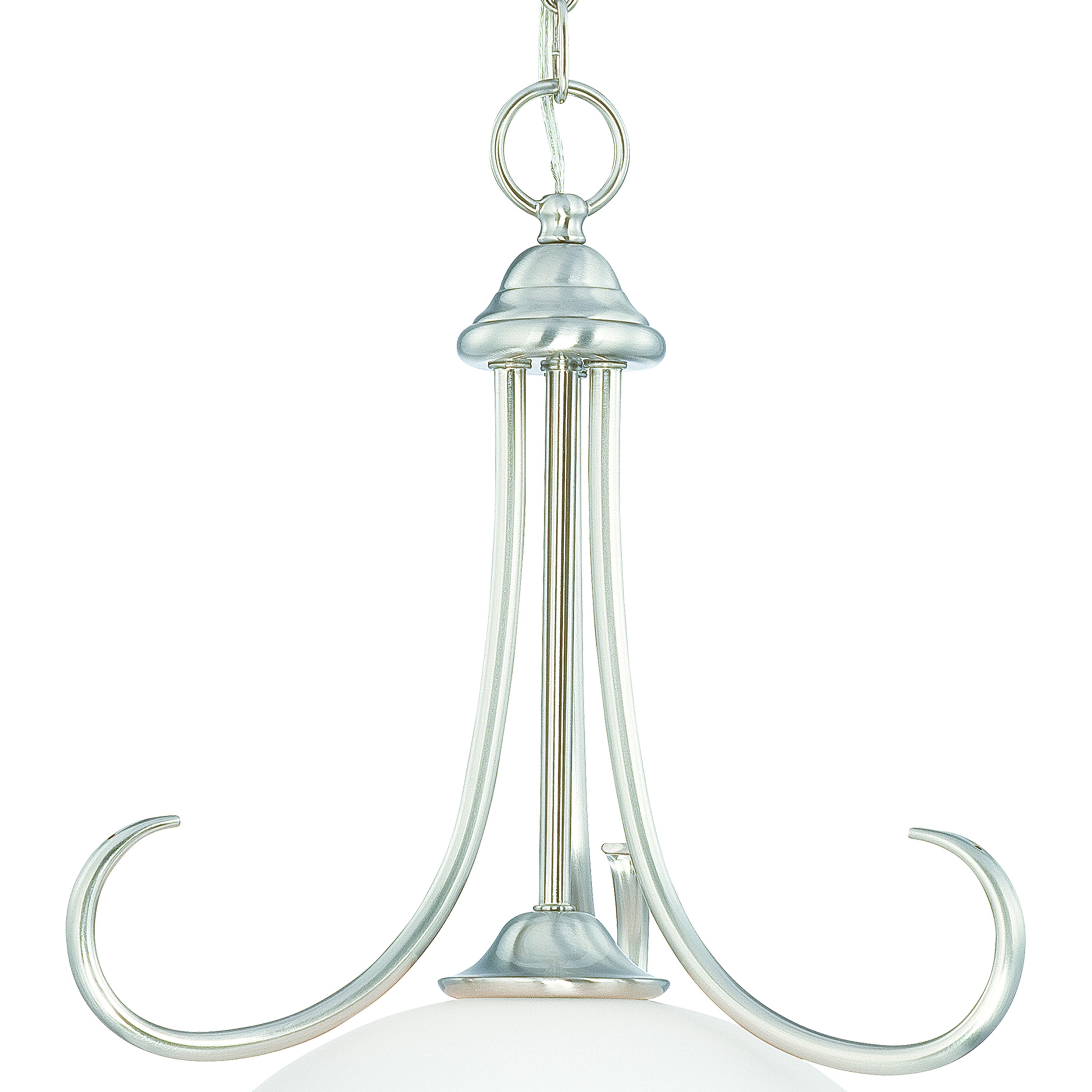 Bella 1 Light 16 inch Brushed Nickel Pendant Ceiling Light