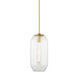 Bennett 1 Light 7.5 inch Aged Brass Pendant Ceiling Light