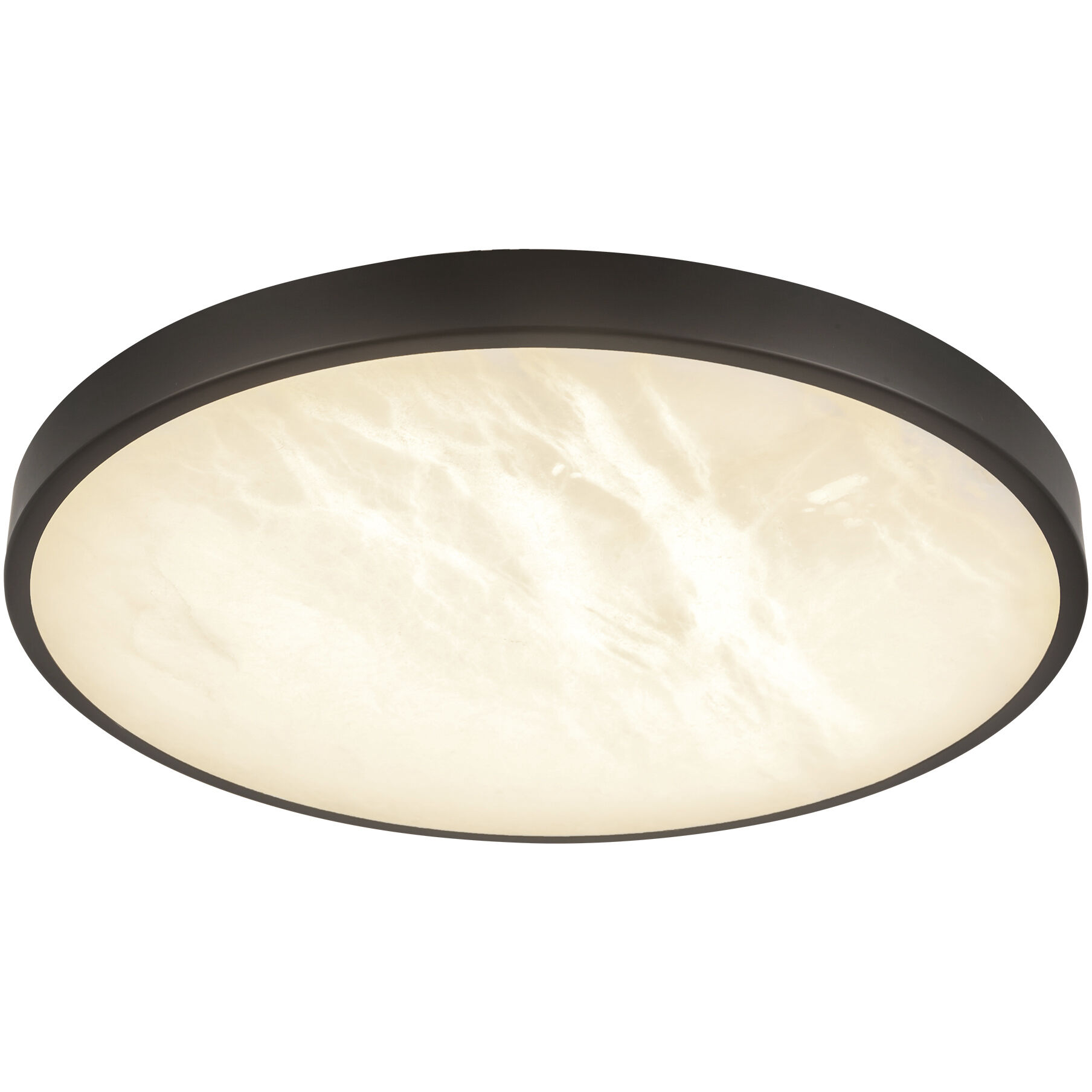 Alora Mood Evelyn 11.88 inch Matte Black and Alabaster Flush Mount Ceiling Light