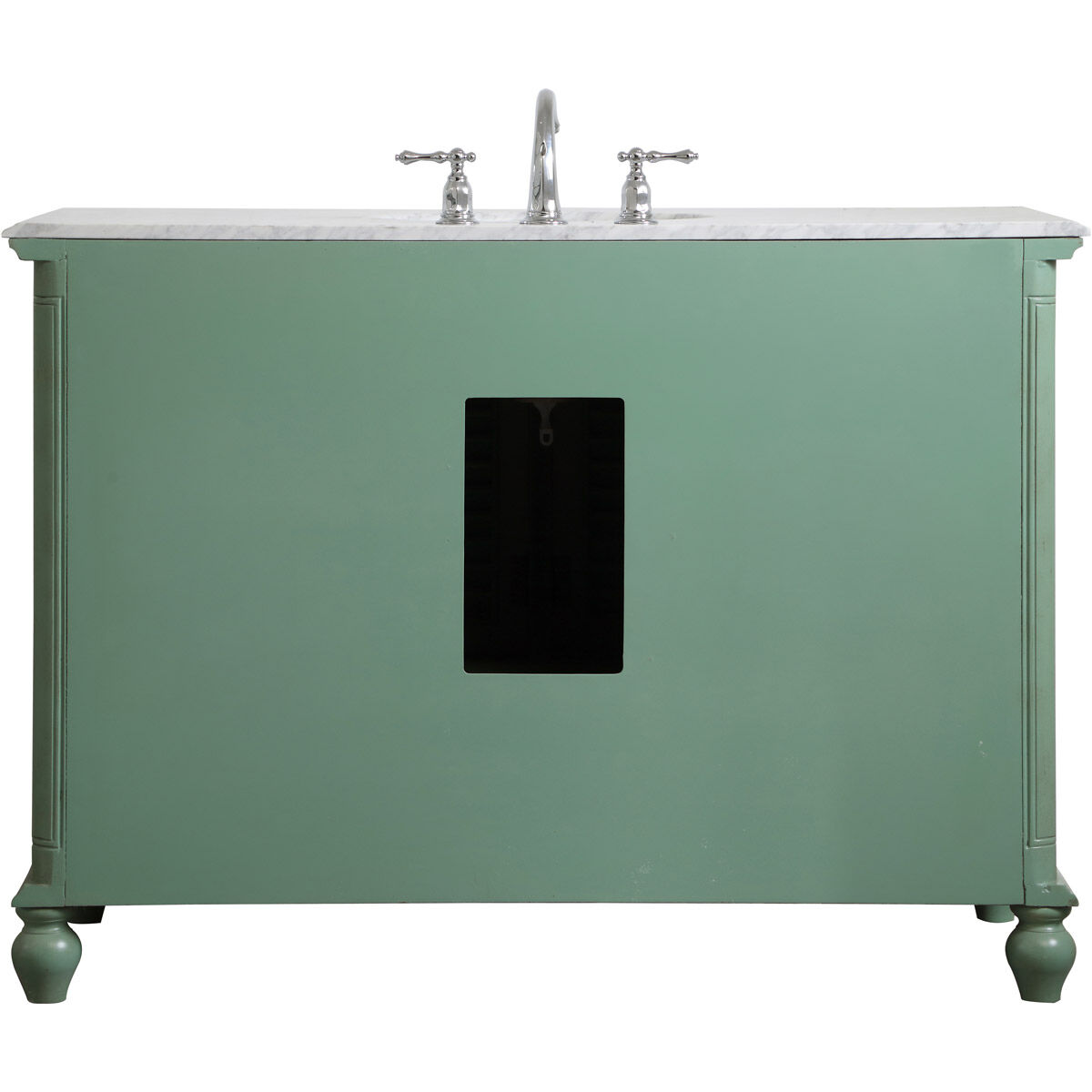 Rhodes 48 X 48 X 35 inch Vintage Mint and Brushed Nickel Vanity Sink Set