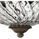Plantation 2 Light 12 inch Pearl Bronze Indoor Bath Flush Mount Ceiling Light