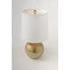 Heather 15 inch 40 watt Gold Table Lamp Portable Light