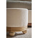 Origins 18 inch Sesame Ottoman, Wooden, Upholstered