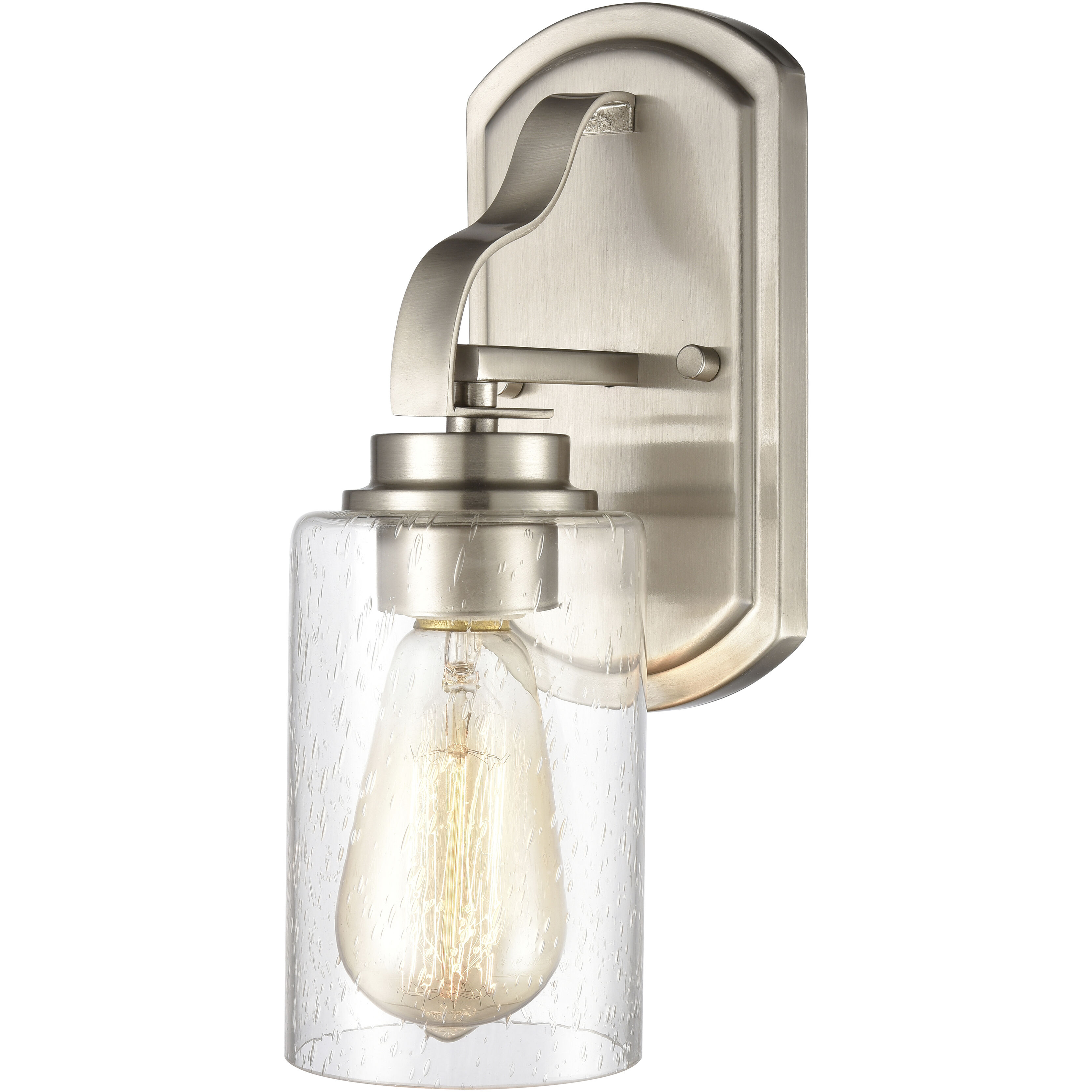 Market Square 1 Light 5 inch Brushed Nickel Vanity Light Wall Light