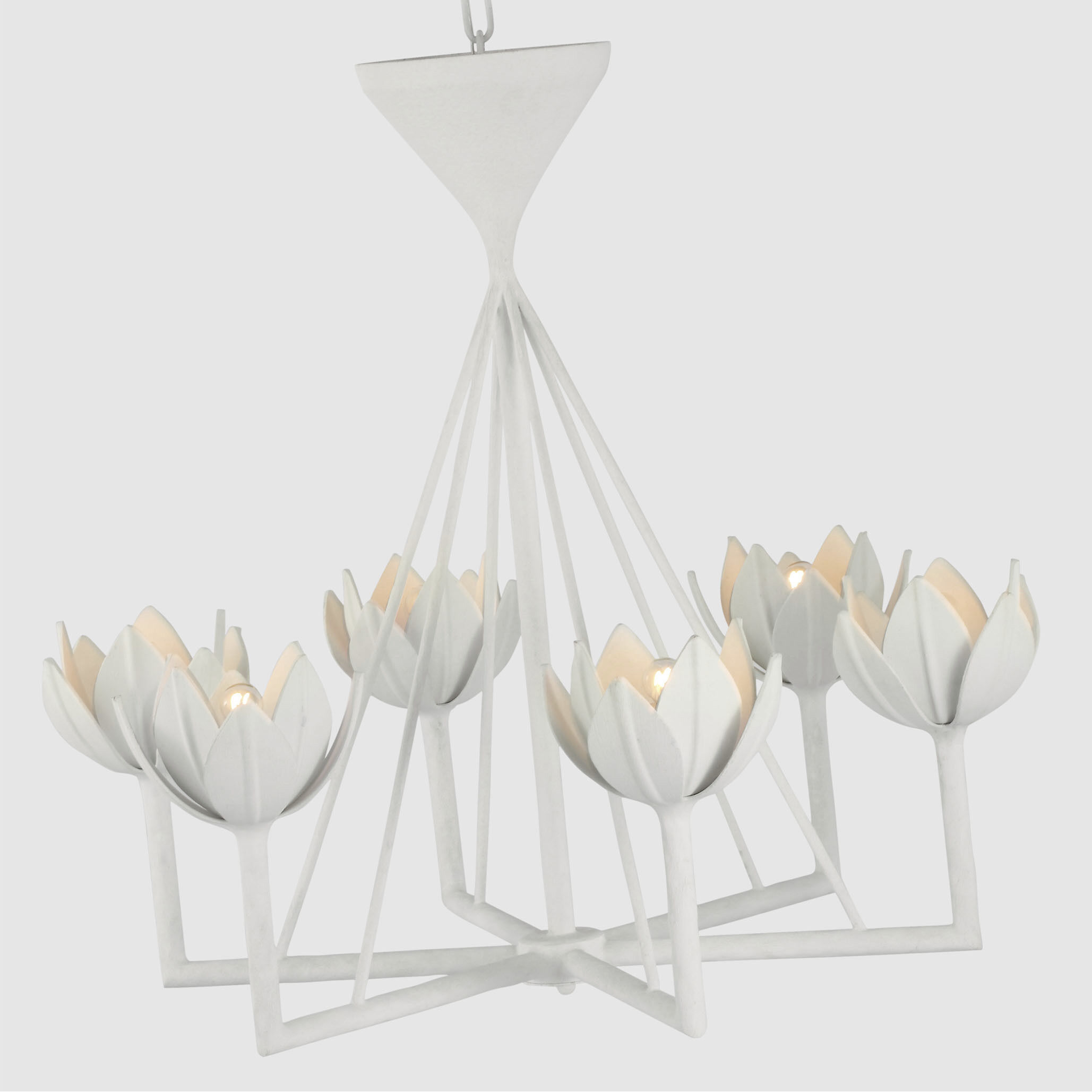 Julie Neill Alberto LED 28.75 inch Plaster White Low Ceiling Chandelier Ceiling Light, Small