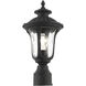 Oxford 1 Light 16 inch Textured Black Outdoor Post Top Lantern