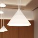 Suspenders LED 48 inch Satin White and Clear Chandelier Ceiling Light