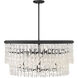 Shimmering Elegance 9 Light 36 inch Sand Coal Chandelier Ceiling Light