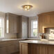 Rhett LED 12 inch Satin Brass Flush Mount Ceiling Light