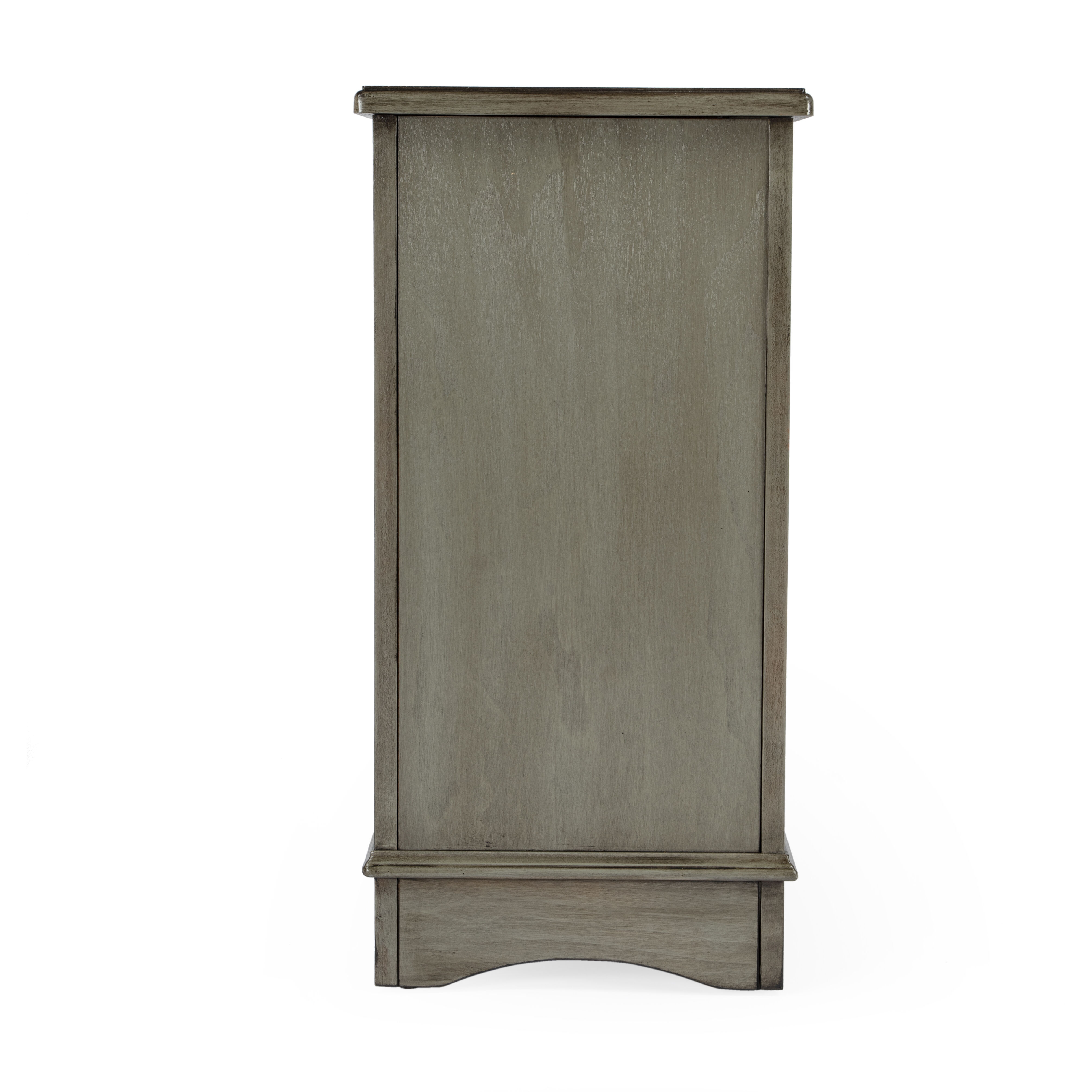 Masterpiece Harling  Silver Satin Chairside Chest