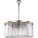 Sydney 8 Light 31.5 inch Polished Nickel Chandelier Ceiling Light in Clear, Urban Classic