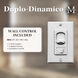 Matthews-Gerbar Duplo-Dinamico 16 inch Gloss White with Solid Mahogany Wood Blades Rotational Ceiling Fan, Matthews-Gerbar
