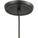 Whisp 1 Light 6 inch Champagne Gold with Smoke and Oil Rubbed Bronze Mini Pendant Ceiling Light