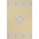 Jewel Tone II 36 X 24 inch Lime, Light Gray, Medium Gray Rug