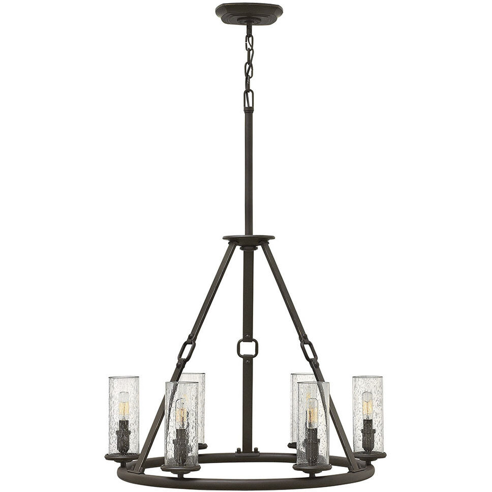 Dakota 6 Light 26.5 inch Oil Rubbed Bronze Indoor Chandelier Ceiling Light