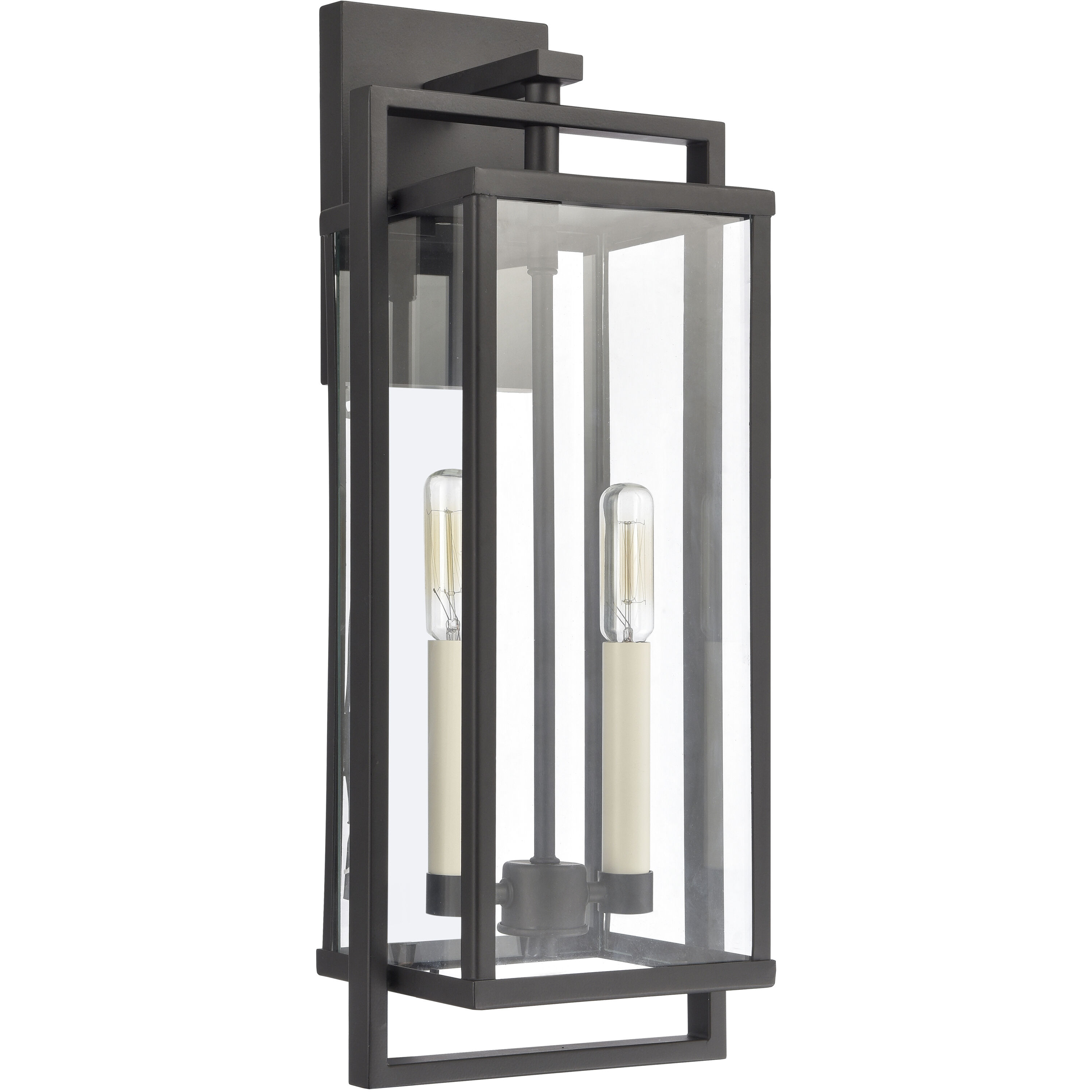 Gladwyn 2 Light 19.25 inch Matte Black Outdoor Sconce