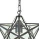 Moravian Star 1 Light 9 inch Oil Rubbed Bronze Mini Pendant Ceiling Light