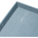 Scaleo Blue Faux Shagreen Desk Tray