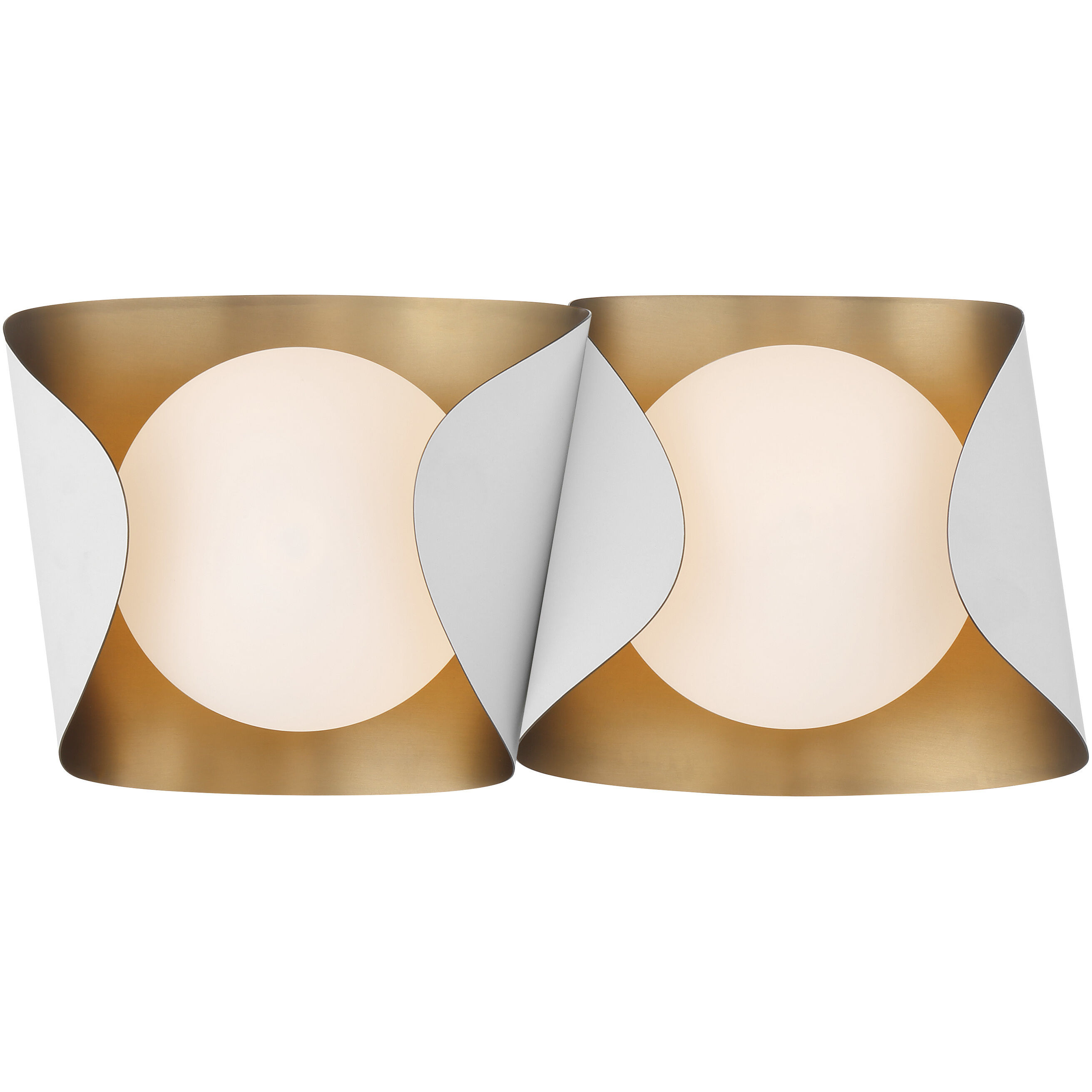 Flare 2 Light 16.25 inch Sand White Vanity Light Wall Light