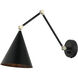 Pearson 1 Light 7.88 inch Matte Black Wall Sconce Wall Light