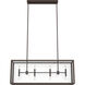 Felippe 8 Light 40 inch Onyx Bengal Linear Chandelier Ceiling Light