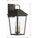 Bayra 2 Light 17 inch Painted Legacy Brass and Dark Bronze Outdoor Wall Lantern