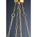 Kirby LED 20 inch Aged Brass Chandelier Ceiling Light