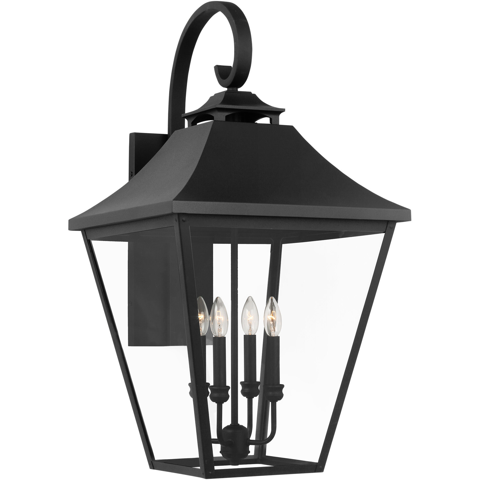 Sean Lavin Galena 4 Light 33.38 inch Textured Black Outdoor Wall Lantern