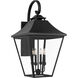 Sean Lavin Galena 4 Light 33.38 inch Textured Black Outdoor Wall Lantern